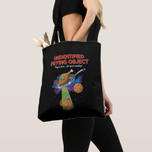  Unidentified Frying Object Funny Alien UFO Turkey Tote Bag