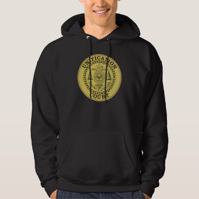 Unification Court Men's Hoodie Black (Front)