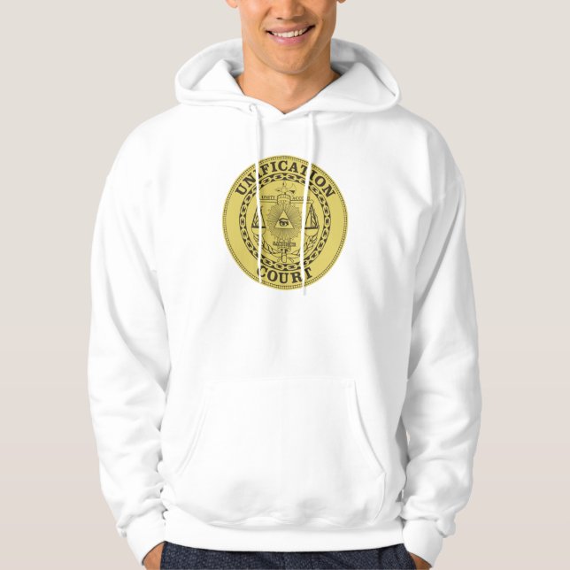 Unification Court Men's Hoodie WHT (Front)
