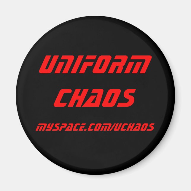 Uniform Chaos magnet - Red (Front)