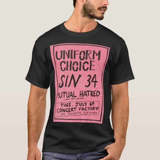 Uniform Choice - Actual Performance Pink Flyer T-Shirt (Front)