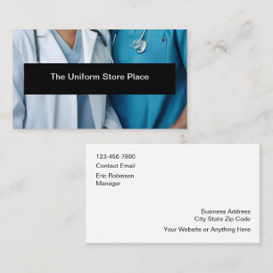 Uniform Medical Scrubs Store Business Card