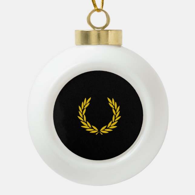 Uniform Pride Ceramic Ball Christmas Ornament (Front)