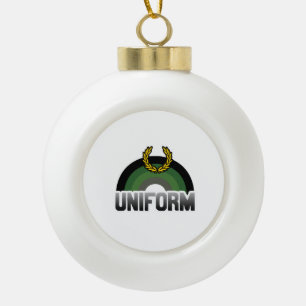 Uniform Pride Ceramic Ball Christmas Ornament