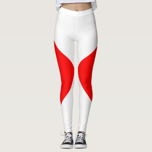 Uniform Red White chequered square Leggings