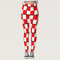 Uniform Red White chequered square