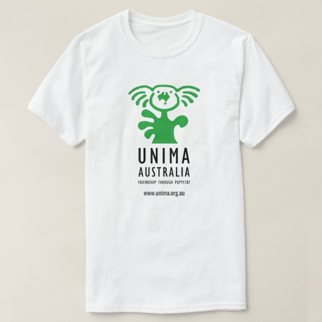 UNIMA Australia Mens T-Shirt White (Design Front)