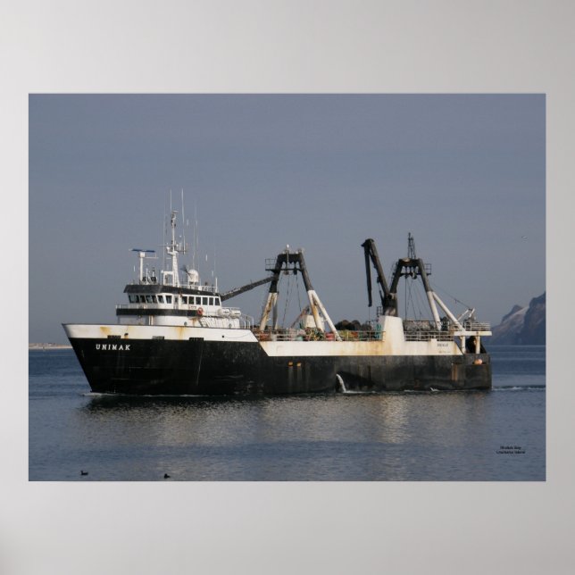 Unimak, Factory Trawler Fishing Vessel Poster (Front)