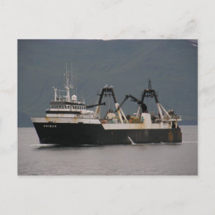 Unimak, Factory Trawler in Dutch Harbour, Alaska Postcard