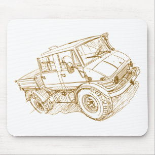 Unimog 421 Doka Mouse Mat
