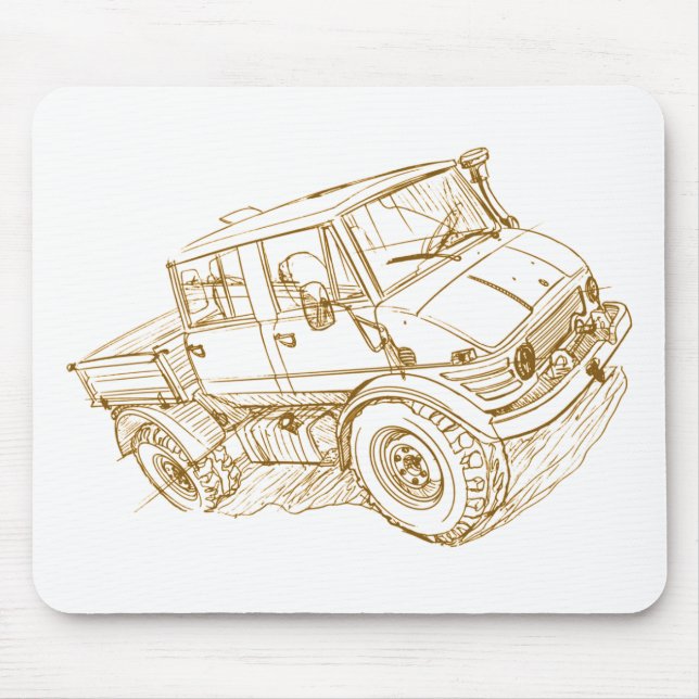Unimog 421 Doka Mouse Mat (Front)