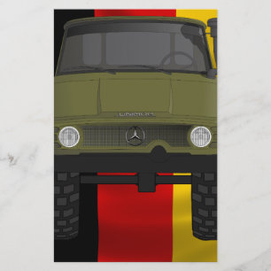 Unimog German Flag Stationery