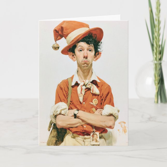 Unimpressed Christmas Elf Mugshot Card (Front)