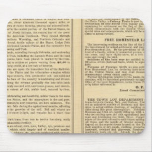 Union and Central Pacific Railroad Lines Mouse Mat