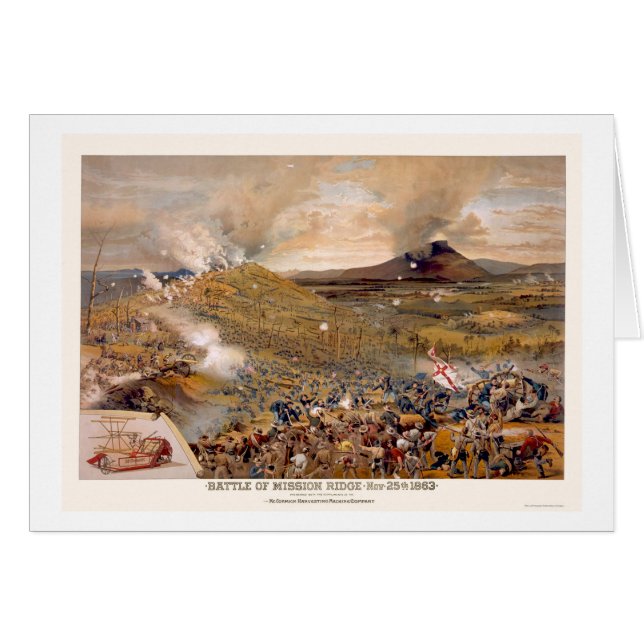 Union Assault During the Battle of Mission Ridge  (Front Horizontal)