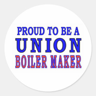 UNION BOILER MAKER CLASSIC ROUND STICKER