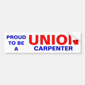 UNION CARPENTER BUMPER STICKER