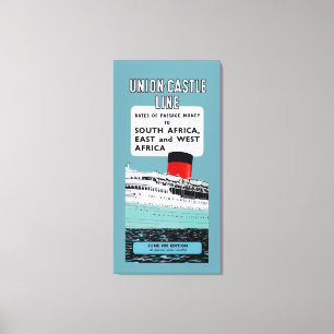 Union Castle Line Brochure ~ XL Canvas Print