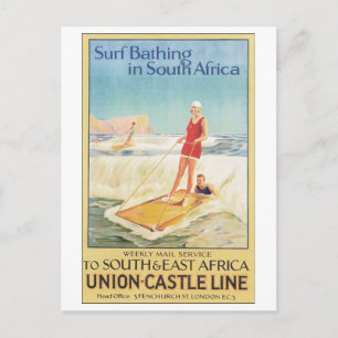 Union-Castle LIne To South & East Africa Postcard