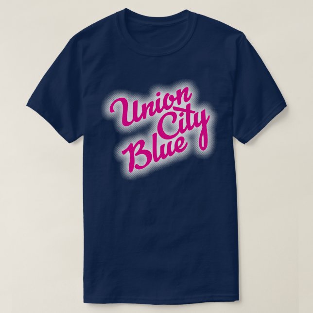 Union City New Jersey Blue T-Shirt (Design Front)