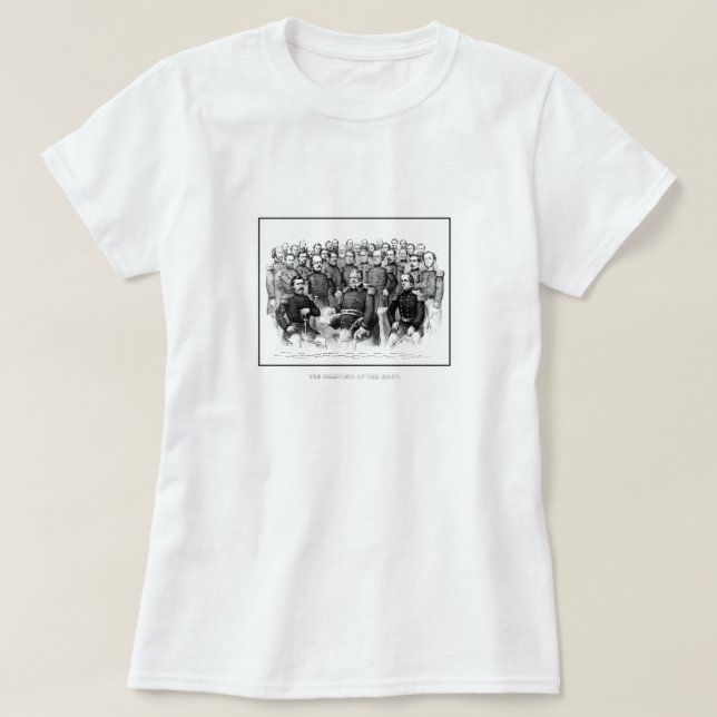 Union Civil War Generals T-Shirt (Design Front)