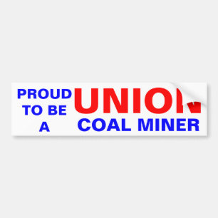 UNION COAL MINER BUMPER STICKER