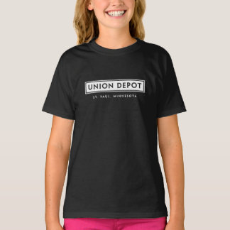 Union Depot Wordmark Design Black T-Shirt