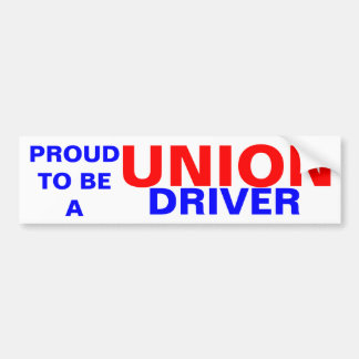 UNION DRIVER BUMPER STICKER