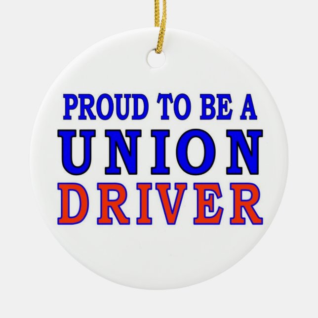UNION DRIVER CERAMIC TREE DECORATION (Front)