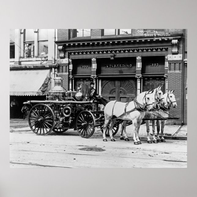 Union Engine No. 3: 1911 Poster (Front)