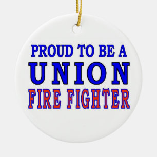 UNION FIRE FIGHTERS CERAMIC TREE DECORATION