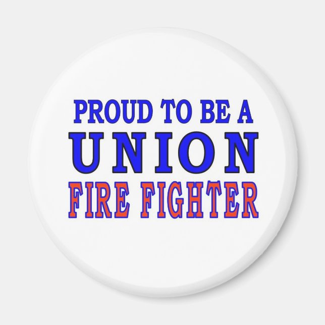UNION FIRE FIGHTERS MAGNET (Front)