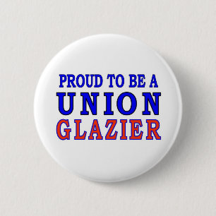 UNION GLAZIER 6 CM ROUND BADGE