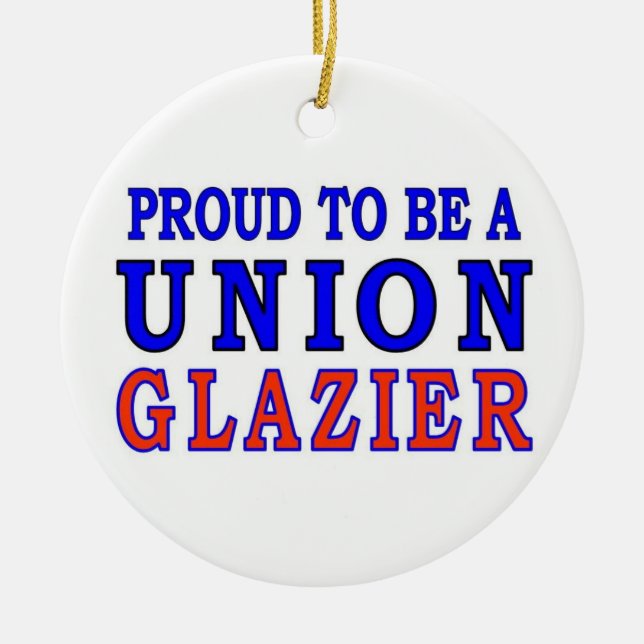 UNION GLAZIER CERAMIC TREE DECORATION (Front)