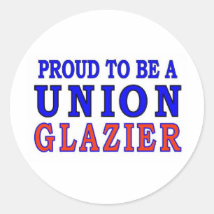 UNION GLAZIER CLASSIC ROUND STICKER