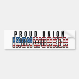 Union Ironworker Bumper Sticker