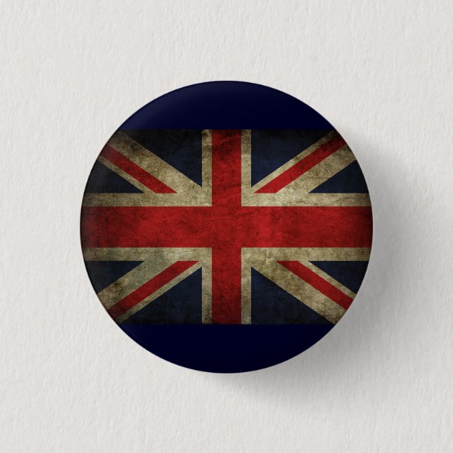Union Jack 3 Cm Round Badge (Front)
