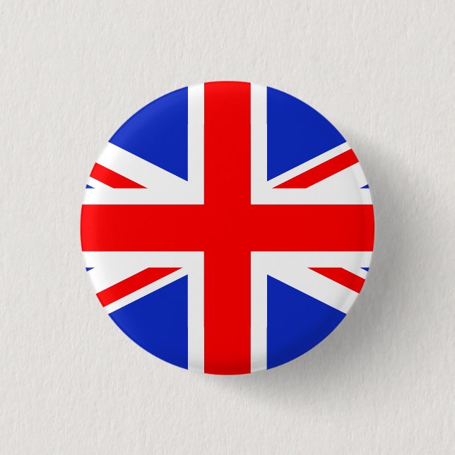 "UNION JACK" 3 CM ROUND BADGE (Front)