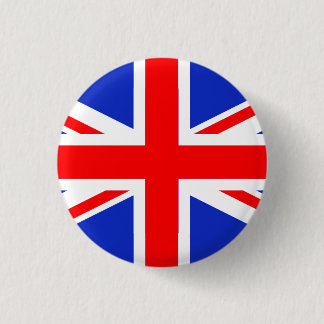 "UNION JACK" 3 CM ROUND BADGE