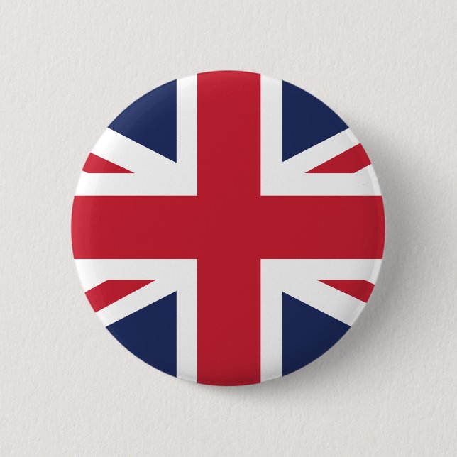 Union Jack 6 Cm Round Badge (Front)