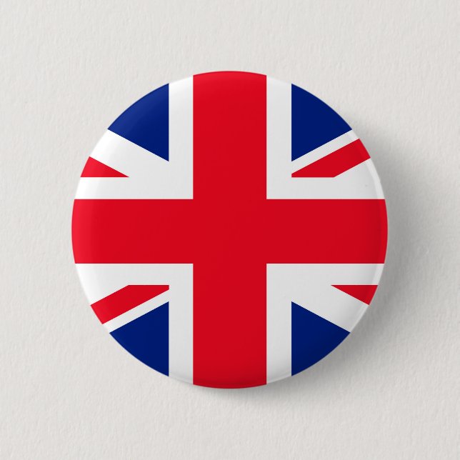 Union Jack 6 Cm Round Badge (Front)