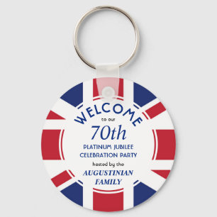 UNION JACK 70th Platinum Jubilee Celebration Key Ring