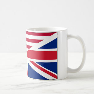 Union Jack American Flag Pattern Stars Stripes Coffee Mug
