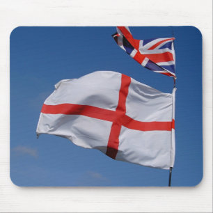 Union Jack and England Flag Mouse Mat