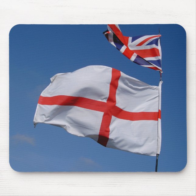 Union Jack and England Flag Mouse Mat (Front)