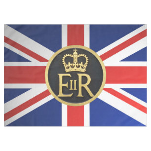 Union Jack and Royal Jubilee Insignia. Tablecloth