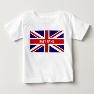 Union Jack baby tops   Personalizable british flag