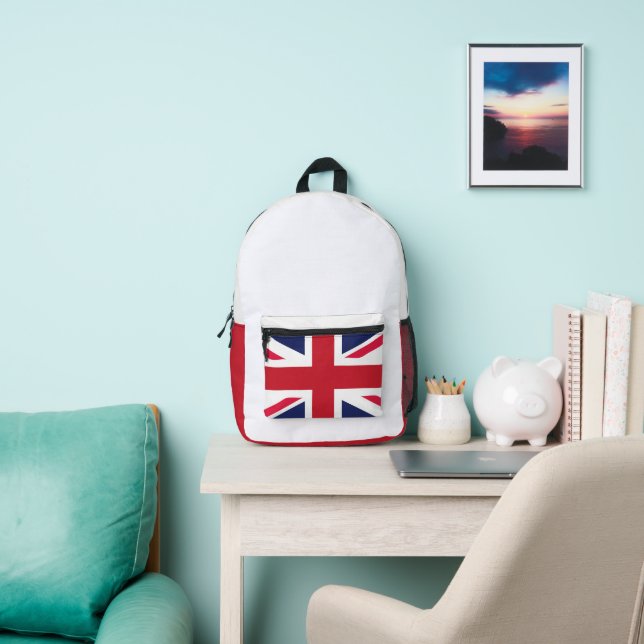 Union Jack Backpack | UK Flag Simple Design (Insitu)