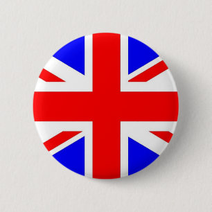 UNION JACK BADGE/BUTTON 6 CM ROUND BADGE