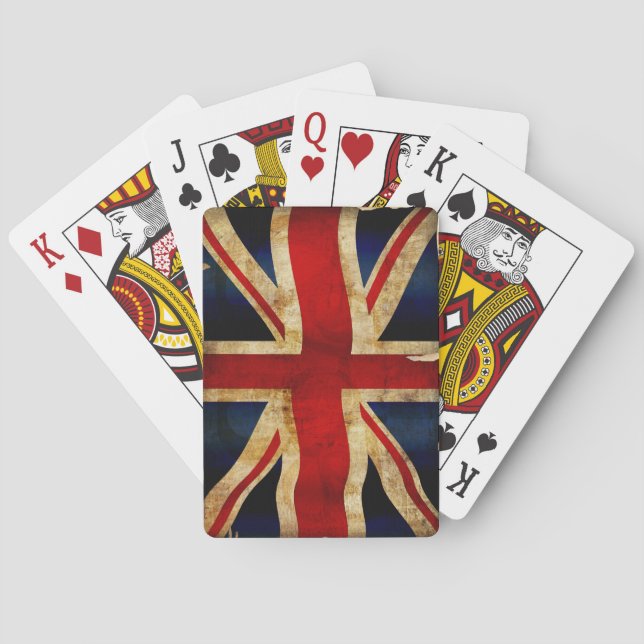 Union-Jack Bicycle Playing Cards (Back)